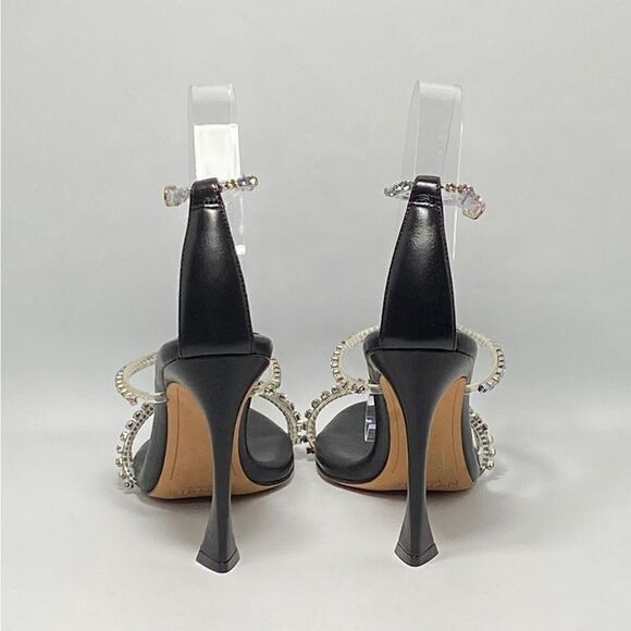 Alexandre Birman Dolores 100 Black & Sparkling Straps Sandal size 38 - Picture 7 of 12